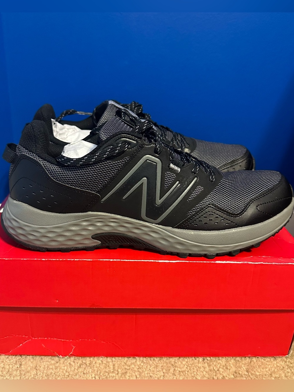 New Balance 410v8 Trail Running Shoes Men’s Size 13 Black/Gray MT410LB8